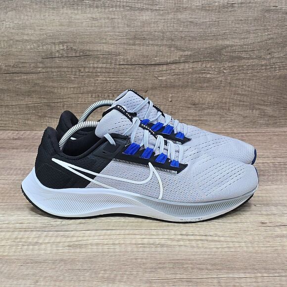 Nike Air Zoom Pegasus 38 Men's Size 10 Grey Black Running Shoes (CW7356-006) - Picture 1 of 10